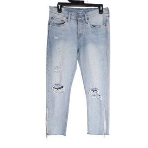 Women's - Levi's 501 Side Zip Straight Leg Jeans, Size 27